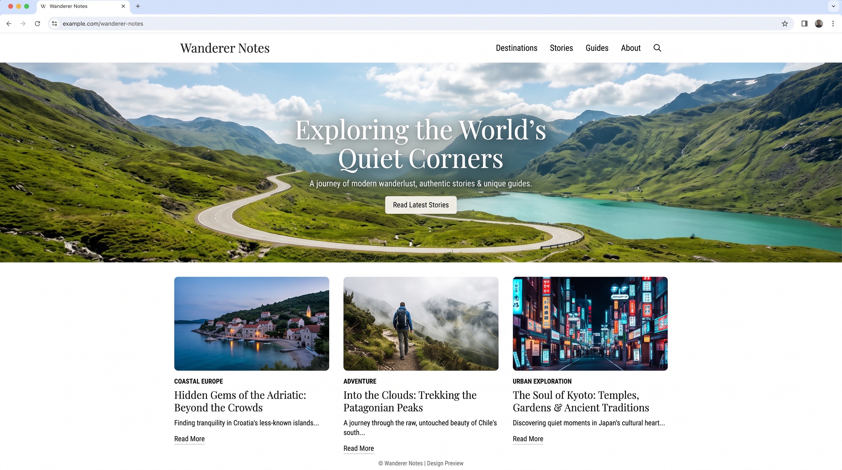Preview of a travel blog about Georgia